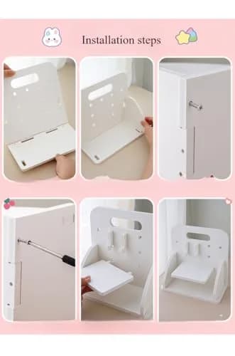 irLocy White Caddy Large | Kpop Desk Organizer with Drawers for Dorm & Office thumbnail 6