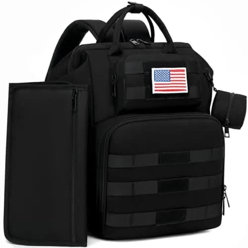 ROSEGIN Diaper Bag Backpack for Dad and Men, Large 35L Travel Baby Bag with Changing Pad & Insulated Pockets (Shadow Black) thumbnail 1