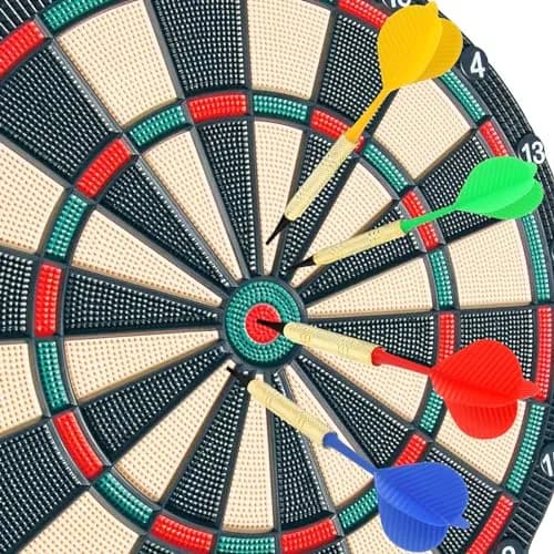 Accmor 20 Pack Soft Tip Darts Set with 100 Extra 2BA Tips | Gold Color, 13g Weight thumbnail 5