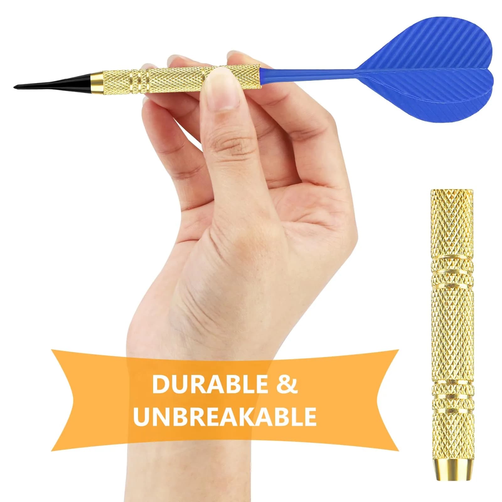 Accmor 20 Pack Gold Soft Tip Darts Set with 100 Extra Tips - view 4