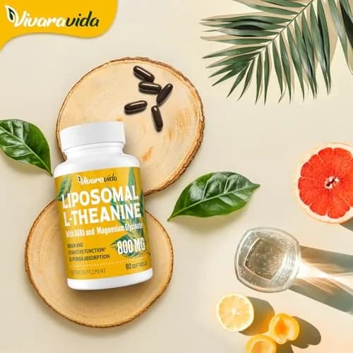 Vivaravida L-Theanine 800mg Supplement with GABA & Magnesium Glycinate | Sleep & Relaxation Support thumbnail 6