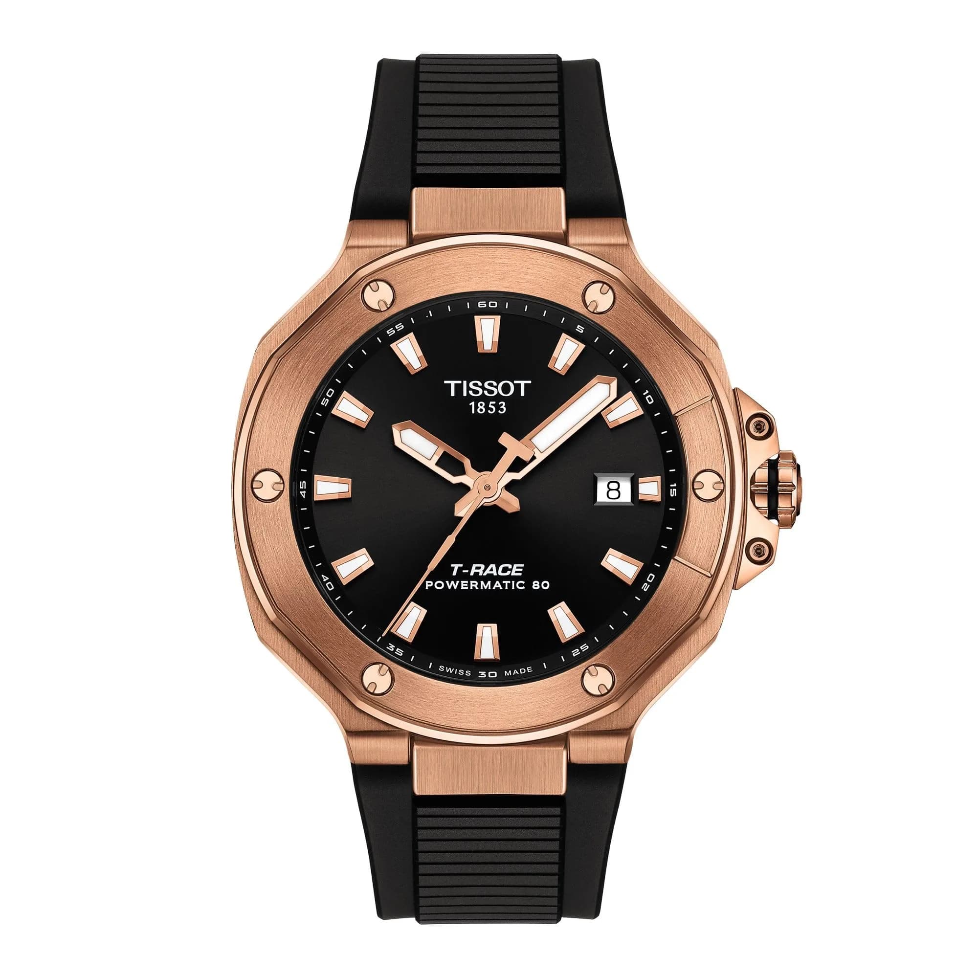 Tissot T-Race Swiss Powermatic 80 Men’s Watch 41mm | Black Dial, Water-Resistant