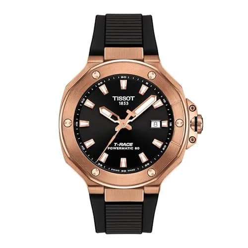 Tissot T-Race Swiss Powermatic 80 Men’s Watch 41mm | Black Dial, Water-Resistant thumbnail 1
