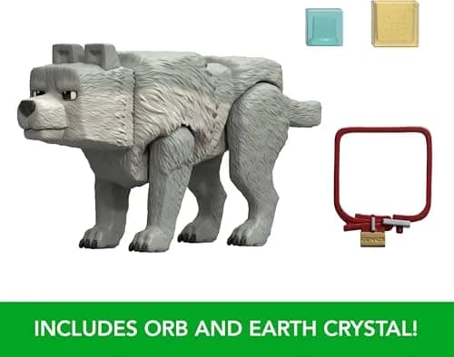 Mattel Minecraft Dennis The Wolf Action Figure 8.25 cm (3.25 inches) | Posable Collectible Toy thumbnail 4