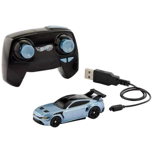 Hot Wheels RC Ford Mustang GTD 1:64 Scale | ASTM-Tested, Rechargeable Toy Car thumbnail 4