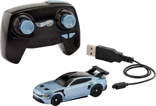 Hot Wheels RC Ford Mustang GTD 1:64 Scale | ASTM-Tested, Rechargeable Toy Car thumbnail 6
