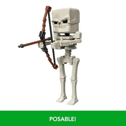 Mattel Minecraft Skeleton Action Figure & Accessories Set 4-inch Scale | Inspired by A Minecraft Movie thumbnail 4