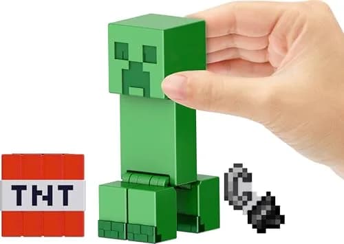 Mattel Minecraft Action Figure & Accessories 2-Pack | 3.25-inch Scale, Creeper, Collectible Toy Set thumbnail 5