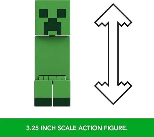 Mattel Minecraft Action Figure & Accessories 2-Pack | 3.25-inch Scale, Creeper, Collectible Toy Set thumbnail 3