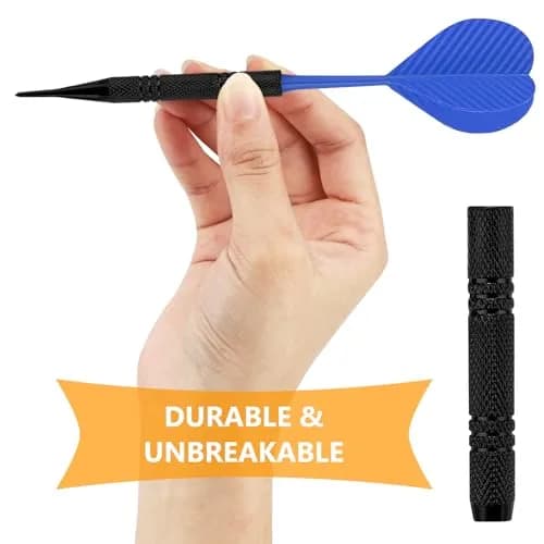 Accmor 20 Pack Soft Tip Darts Set with 100 Extra 2BA Tips | 14.8cm (5.8 inch) Total Length thumbnail 4