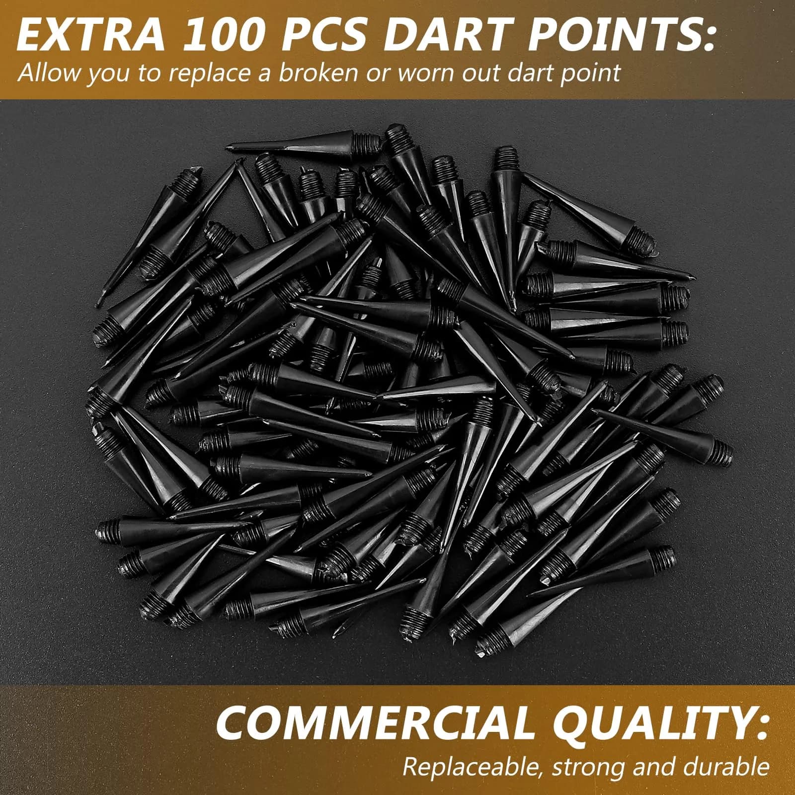 Accmor 20 Pack Soft Tip Darts Set with 100 Extra 2BA Tips | 14.8cm (5.8 inch) Total Length - view 6