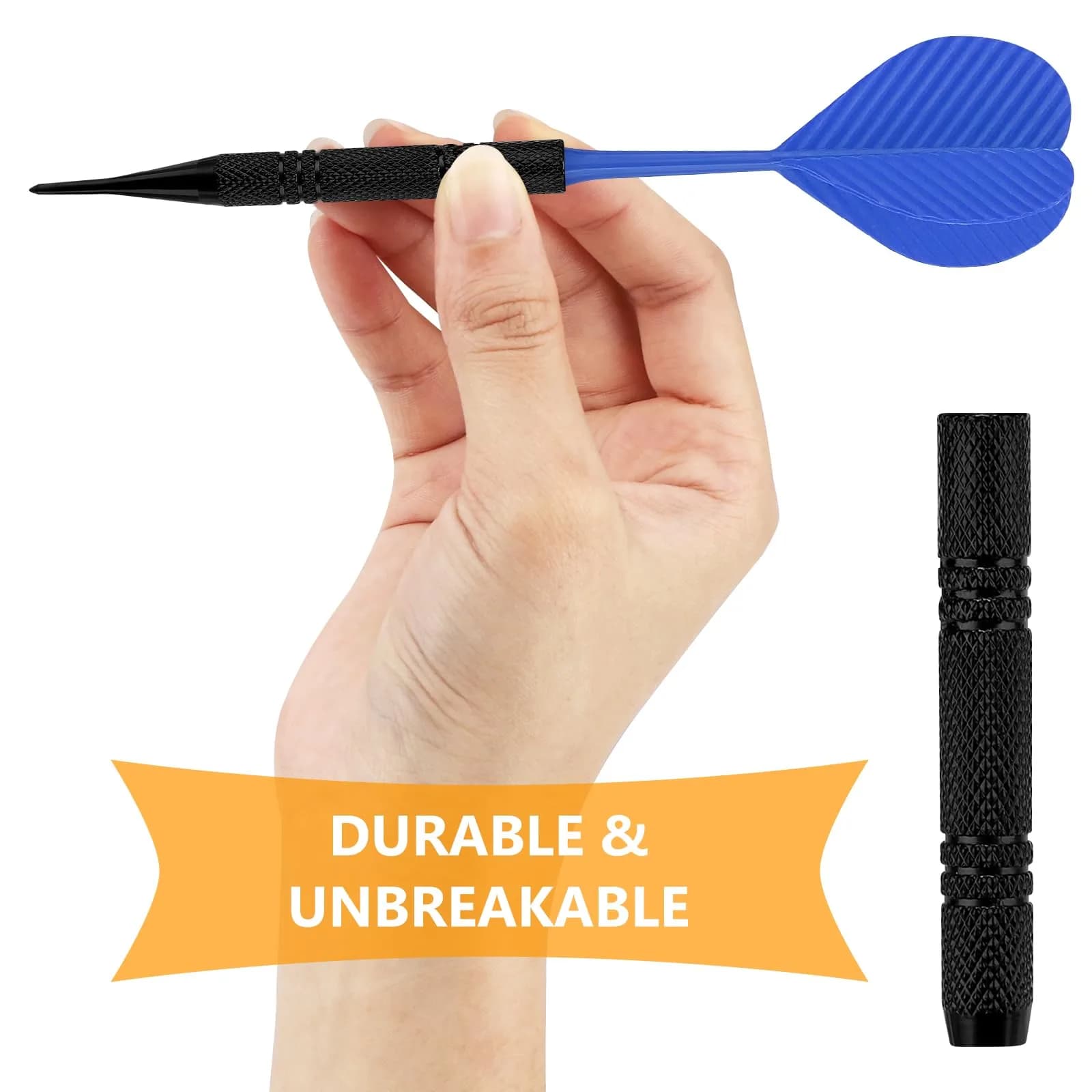 Accmor 20 Pack Black Soft Tip Darts with 100 Extra Tips | 14.8cm (5.8 inch) - view 4