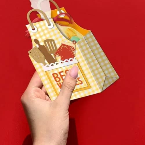GLOBLELAND 3D Apron Snack Bag Cutting Dies for Card Making | Scrapbooking & Paper Crafts thumbnail 4