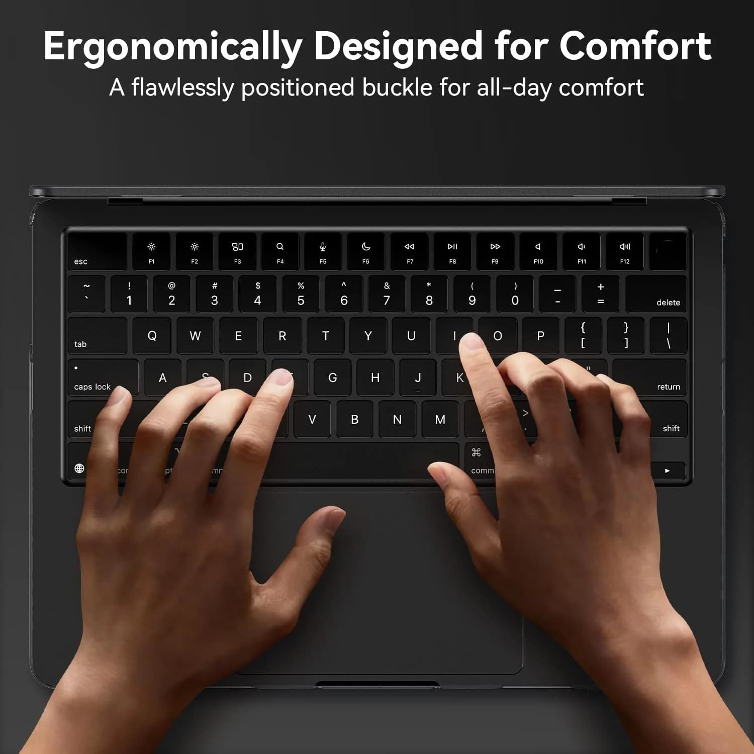 EooCoo Textured Matte Black Hard Case for MacBook Pro 14-inch (2021-2026 Models) | Scratch & Fingerprint Resistant - view 9