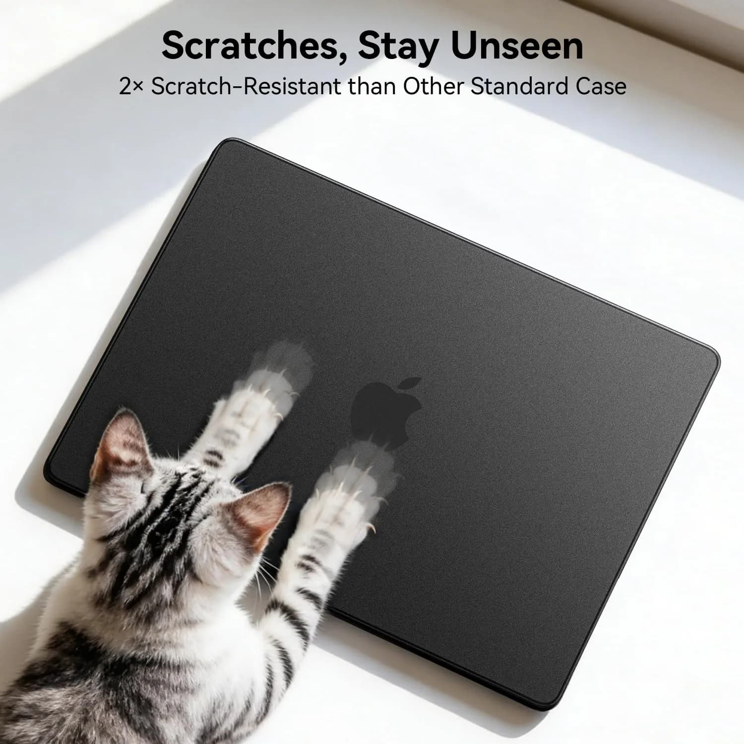 EooCoo Textured Matte Black Hard Case for MacBook Pro 14-inch (2021-2026 Models) | Scratch & Fingerprint Resistant - view 3