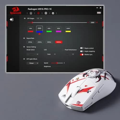Redragon M916AK Wireless Mouse 42G | 26K DPI Ultra-Light Gaming Mouse for PC thumbnail 7
