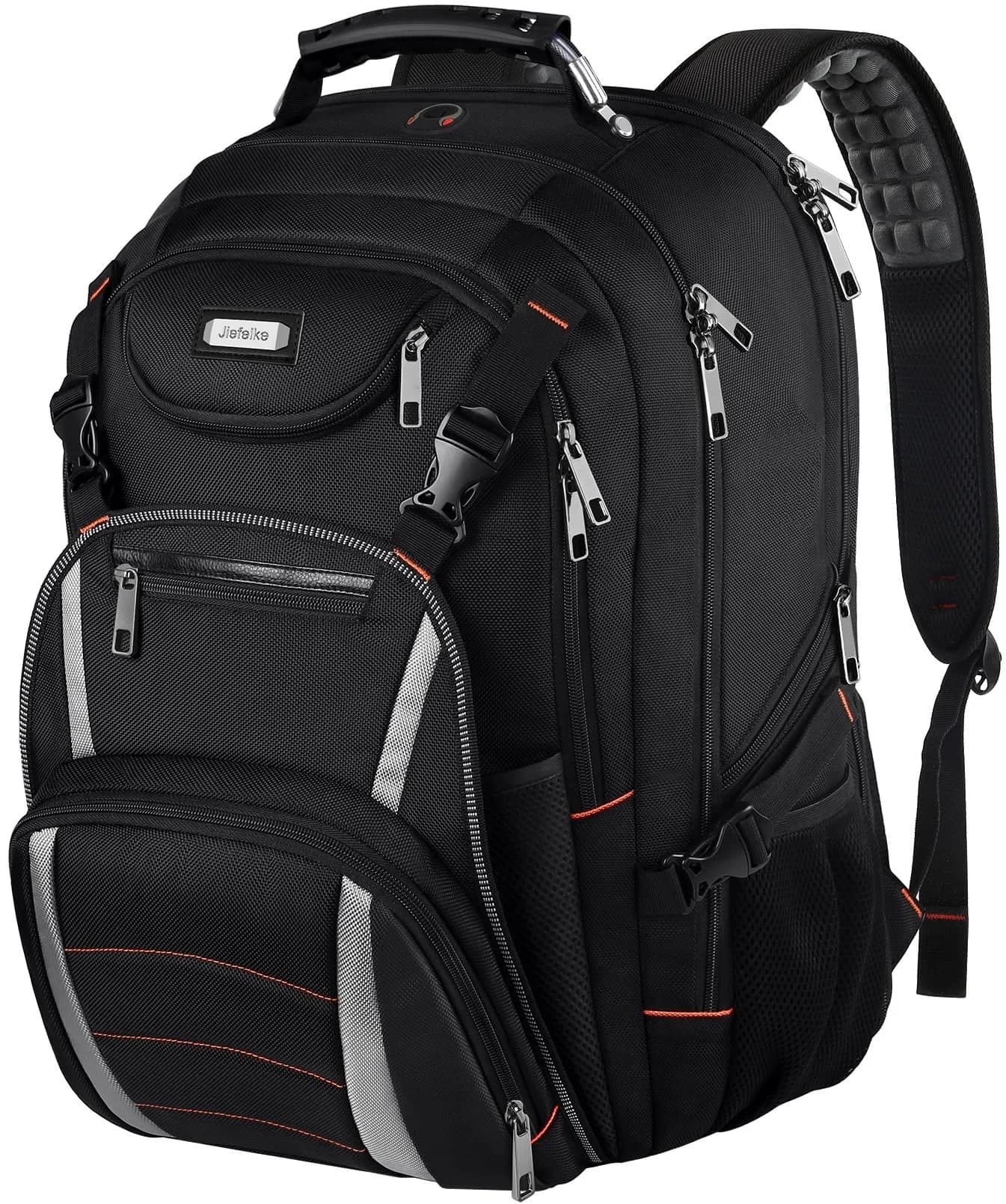 YALIXIAN Extra Large Travel Laptop Backpack for Men Women with USB Charging Port & RFID Anti-Theft, Fits 17 Inch Computer Notebook, Water Resistant, College Backpack (Blackgrey) — Blackgrey
