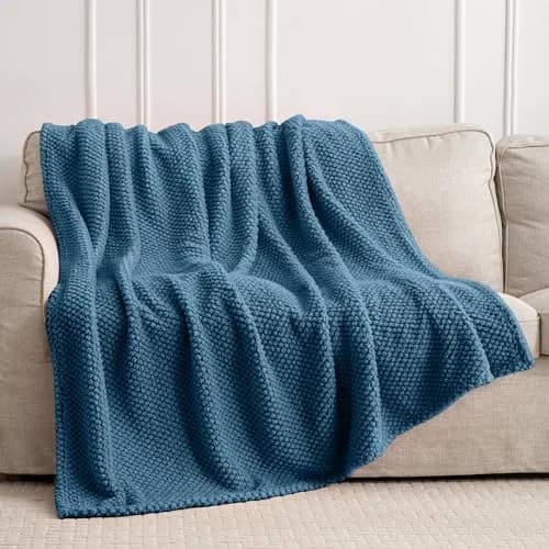 Jungle Star Blue Soft Fleece 300GSM Twin Blanket 152cm x 203cm (60"x80") | Cozy Flannel for Couch, Bed, Sofa thumbnail 4