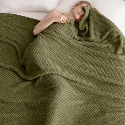 Jungle Star Green Blanket Queen Size | Super Soft 300GSM Cozy Throw for Couch & Bed thumbnail 1