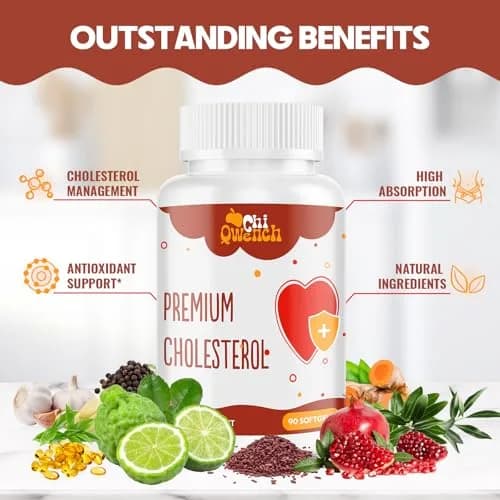 ChiQwench Cholesterol Supplements with Plant Sterols 90 Softgels | Support Normal Cholesterol Levels thumbnail 4