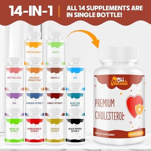 ChiQwench Cholesterol Supplements with Plant Sterols 90 Softgels | Support Normal Cholesterol Levels thumbnail 5