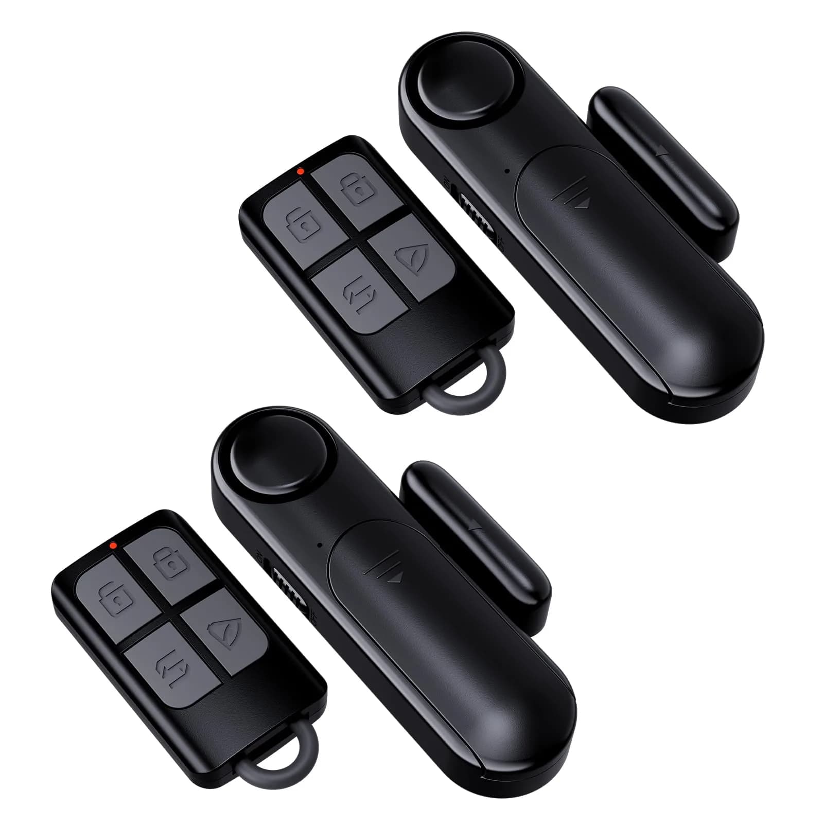 METAK Wireless Door and Window Alarm 2-Pack | 120dB Loud Alert with Remote Control - main product image