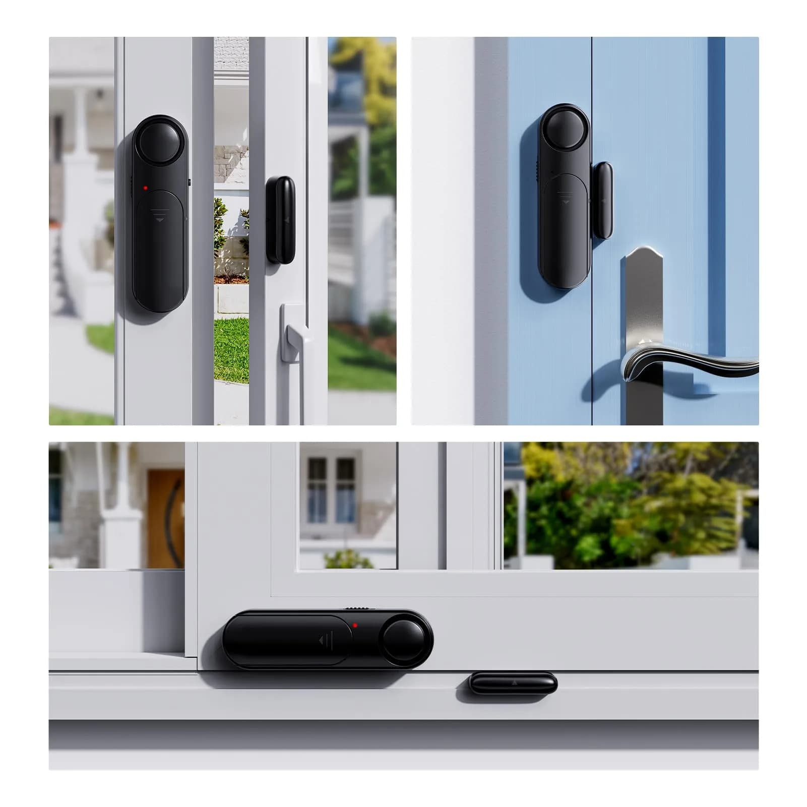 METAK Wireless Door and Window Alarm 2-Pack | 120dB Loud Alert with Remote Control - view 5