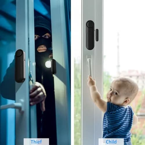 METAK Wireless Door and Window Alarm 2-Pack | 120dB Loud Alert with Remote Control thumbnail 6