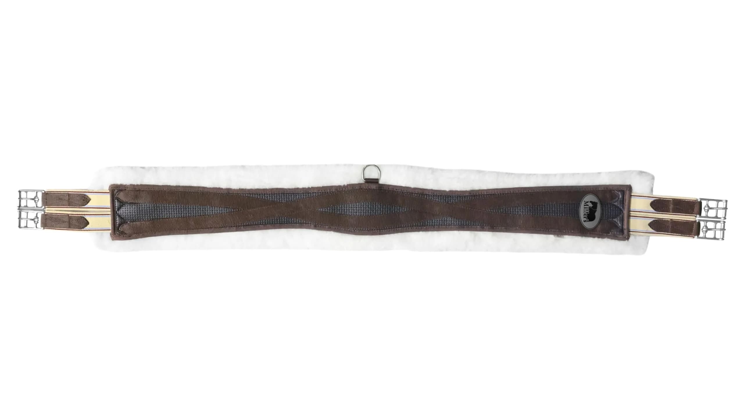 TuffRider Miller's All Purpose Fleece Girth for Horses-Brown-54 | Versatile & Washable