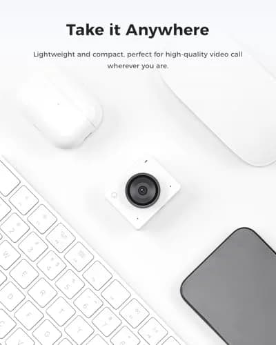 OBSBOT Meet 2-4K Webcam for PC with 1/2" Sensor, AI Framing & Autofocus | 4K Clarity, AI Features, Compact Design thumbnail 6