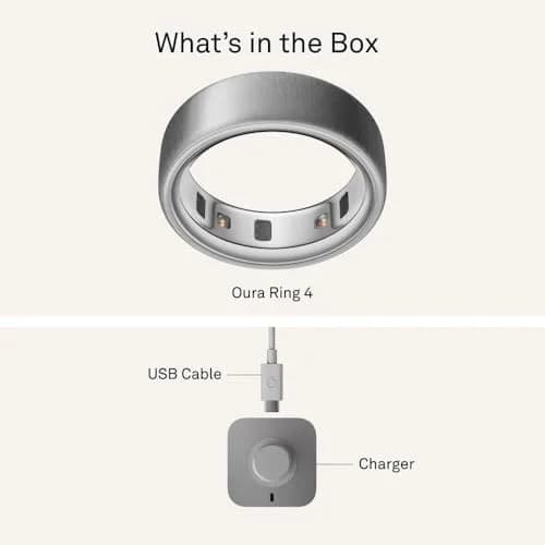 Oura Ring 4 Brushed Silver Size 6 | Smart Ring for Sleep, Activity, Women’s Health, AI Advisor thumbnail 9