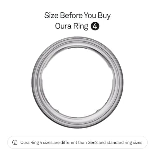 Oura Ring 4 Brushed Silver Size 6 | Smart Ring for Sleep, Activity, Women’s Health, AI Advisor thumbnail 2