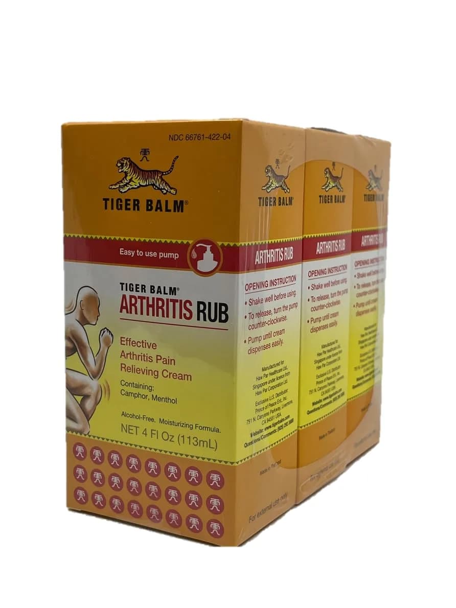 Tiger Balm Arthritis Rub 3-Pack | Fast-Acting Herbal Joint Pain Relief (70-120 chars) — 3-Pack