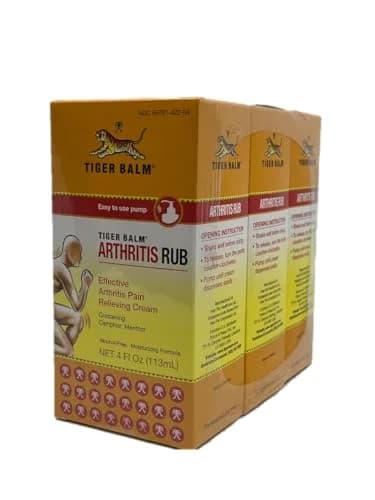 Tiger Balm Arthritis Rub 3-Pack | Fast-Acting Herbal Joint Pain Relief (70-120 chars) thumbnail 1