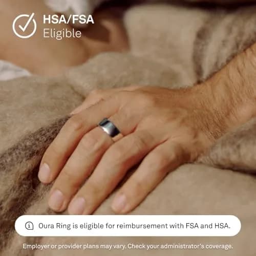 OURA Ring 4 Smart Ring - Silver, Size 10 | Tracks Sleep, Activity, Women's Health, AI Advisor, 5-8 Day Battery thumbnail 8