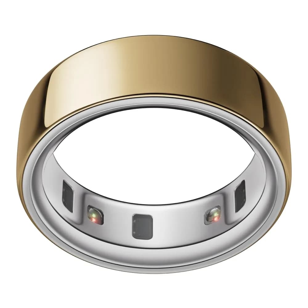 Oura Ring 4 Silver Size 13 | Smart Ring for Sleep, Activity, Women's Health, AI Advisor — Metallic / Gold / 13