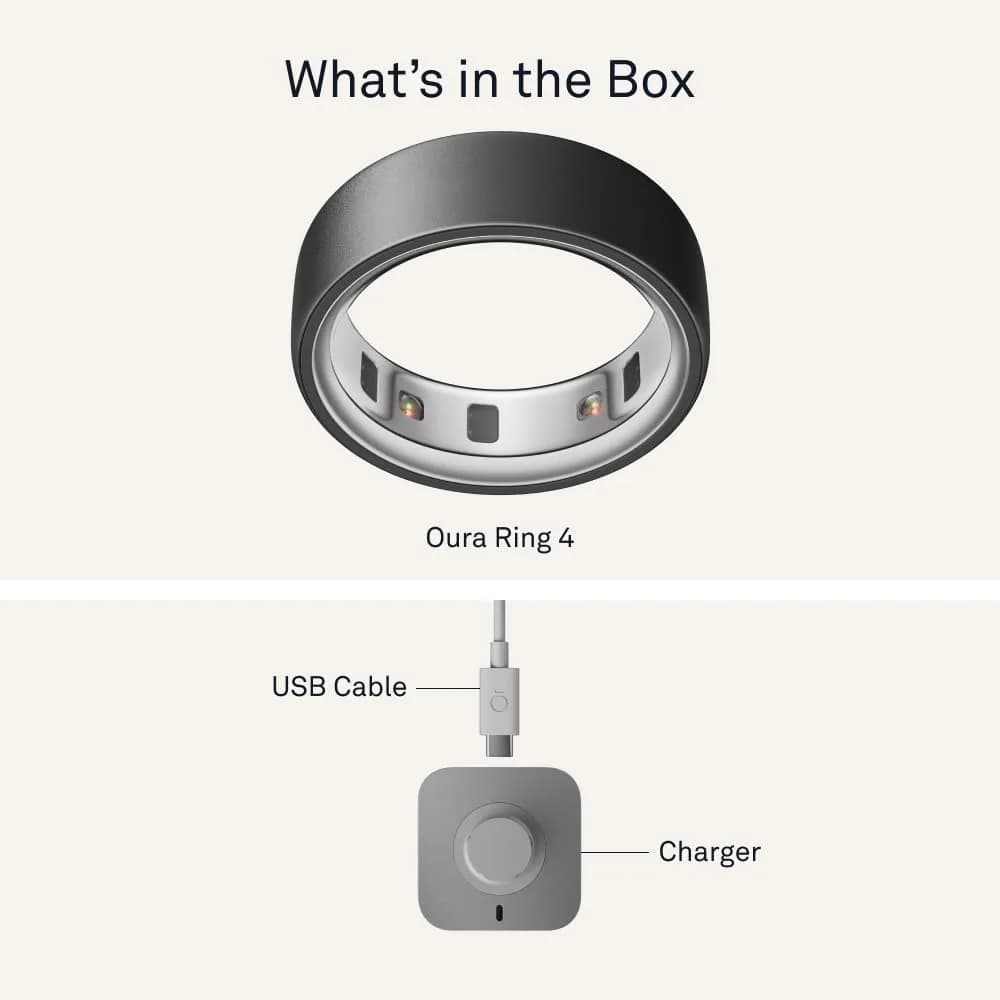 OURA Ring 4 Stealth Size 4 Smart Ring | Sleep, Activity, Women’s Health, AI Advisor - view 9