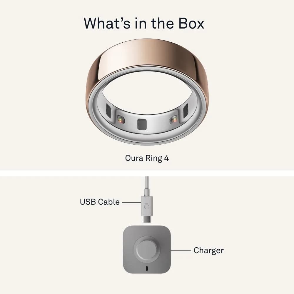Oura Ring 4 Rose Gold Smart Ring Size 15 | Accurate Health & Sleep Tracking - view 9