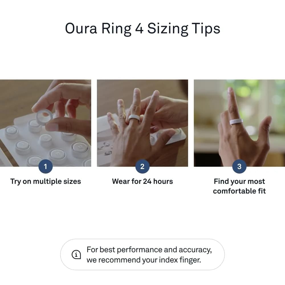 Oura Ring 4 Smart Ring Stealth Size 5 | Accurate Sleep & Activity Tracking - view 7