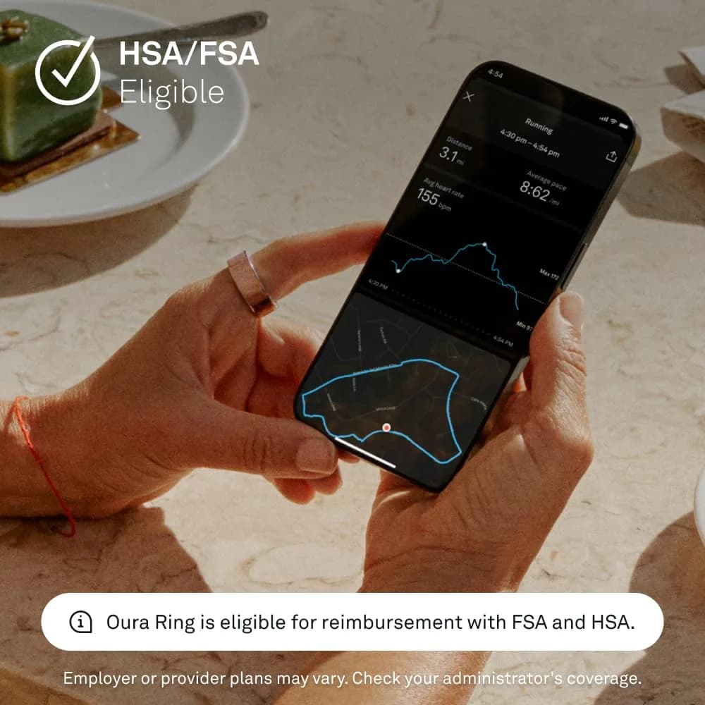 OURA Ring 4 Rose Gold Size 5 | Smart Ring for Sleep, Activity, Women's Health, AI Advisor - view 8