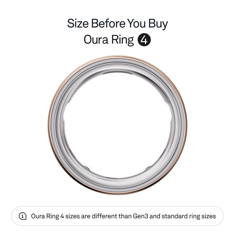 OURA Ring 4 Rose Gold Size 5 | Smart Ring for Sleep, Activity, Women's Health, AI Advisor - view 2