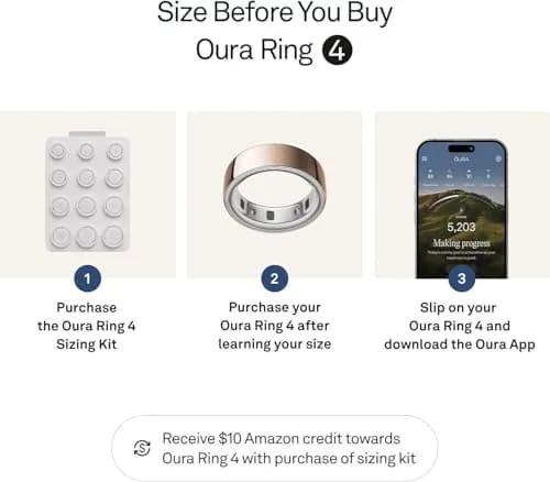 OURA Ring 4 Rose Gold Size 5 | Smart Ring for Sleep, Activity, Women's Health, AI Advisor thumbnail 3