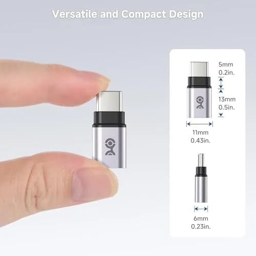 Cable Matters USB C Extender Adapter 2-Pack | 40Gbps Data, 240W PD, Compact Design thumbnail 7