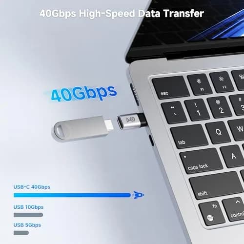 Cable Matters USB C Extender Adapter 2-Pack | 40Gbps Data, 240W PD, Compact Design thumbnail 2