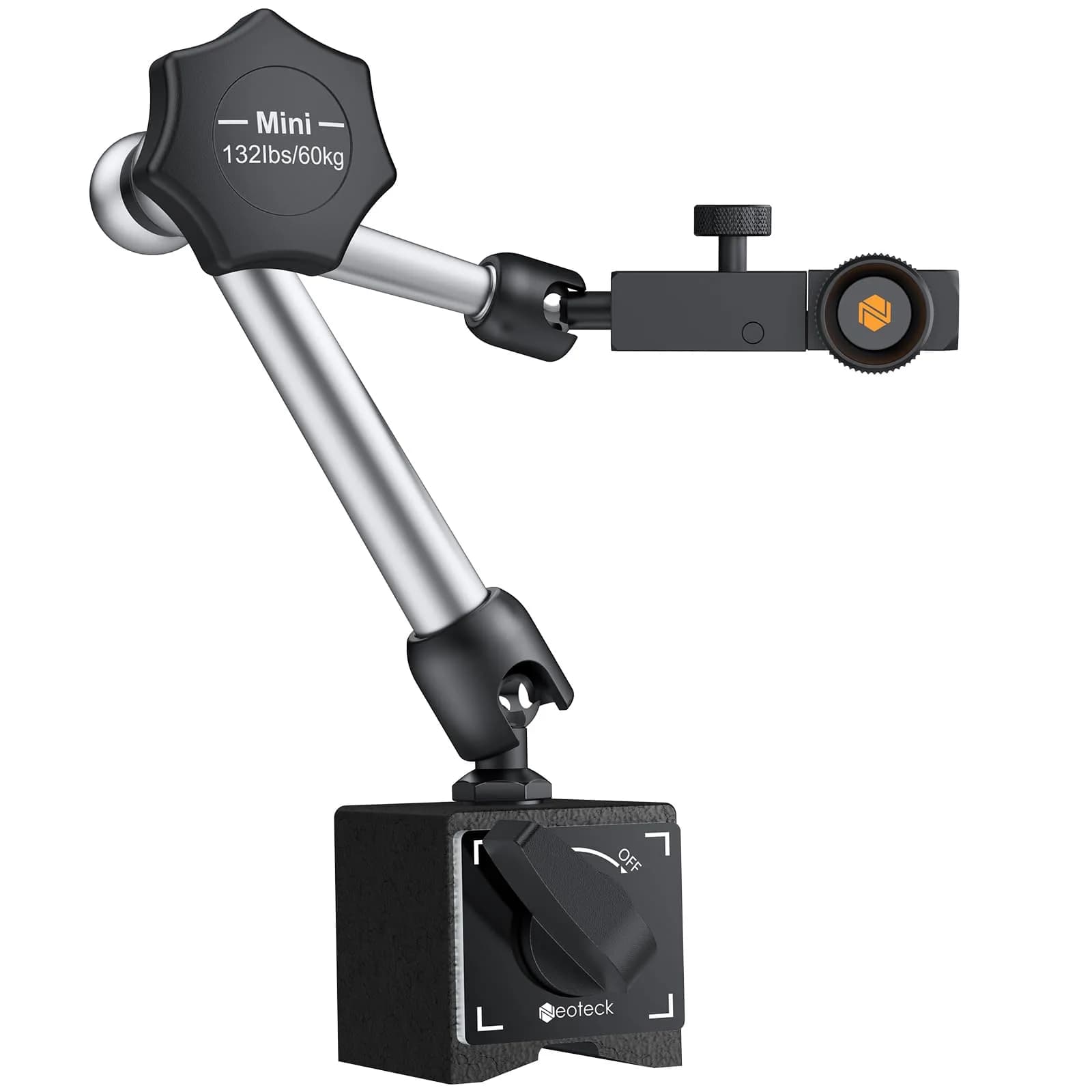 Neoteck Magnetic Base for Dial Indicator 60kg Steel | Precise, Adjustable & Stable (70-120 chars)
