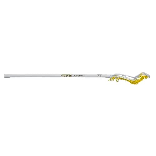 STX Aria Pro™ Women's Complete Lacrosse Stick, White/Yellow | Elite Attack & Defense Ready (70-120 chars) thumbnail 4