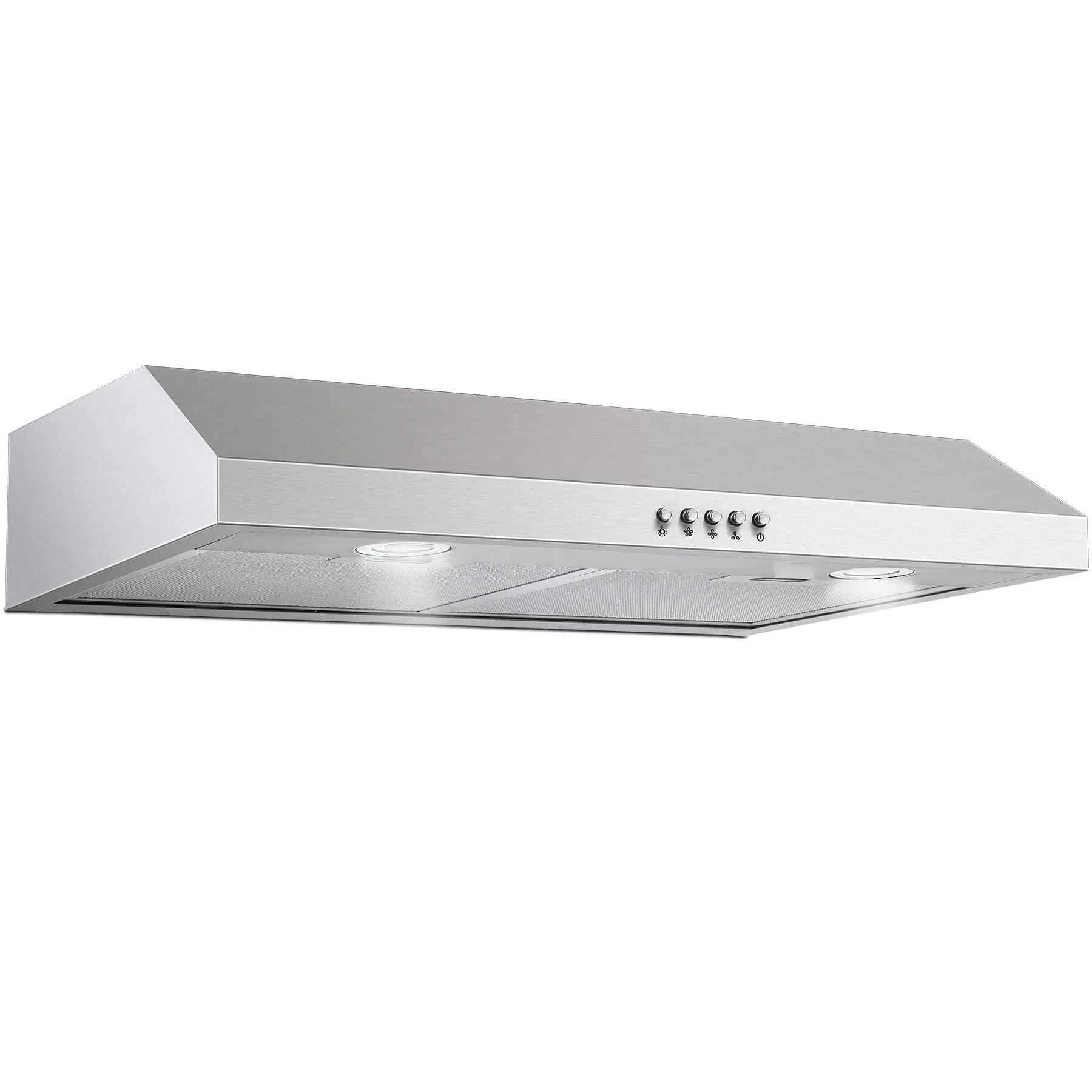 SNDOAS 30 Inch Under Cabinet Range Hood - Silver | 700 CFM Baffle Filter | 220V Compatible - main product image