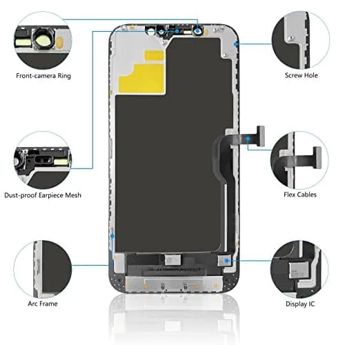 Diykitpl iPhone 12 Pro Max Screen Replacement 6.7 Inch | High Brightness & Sensitive Touch thumbnail 2
