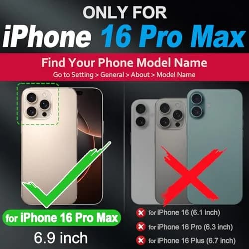 SHIELDON Genuine Leather Case for iPhone 16 Pro Max 6.9" Crazy Horse Brown | Shockproof & Wireless Charging Support thumbnail 2