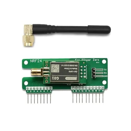 PINGEQUA NRF24 Module for Flipper Zero | Si24R1 Wireless IoT Education Module (30g) thumbnail 1